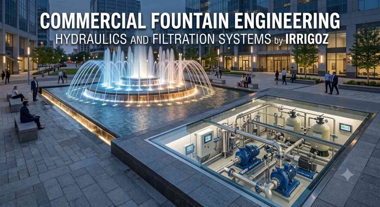 Commercial Fountain Engineering Hydraulics and Filtration Systems