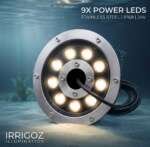 9w small light stainless steel irrigoz