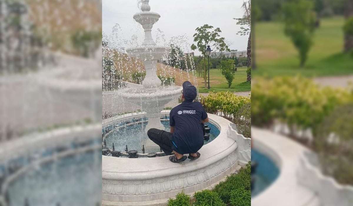 Irrigoz fountain installation