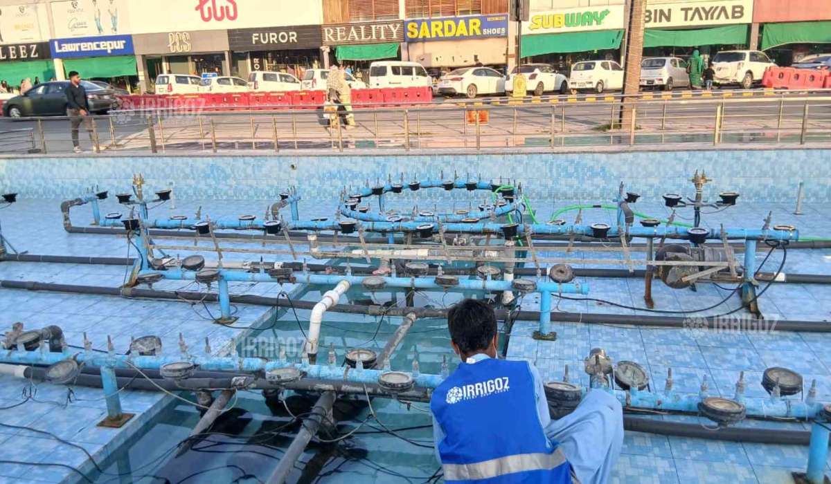 Irrigoz fountain working